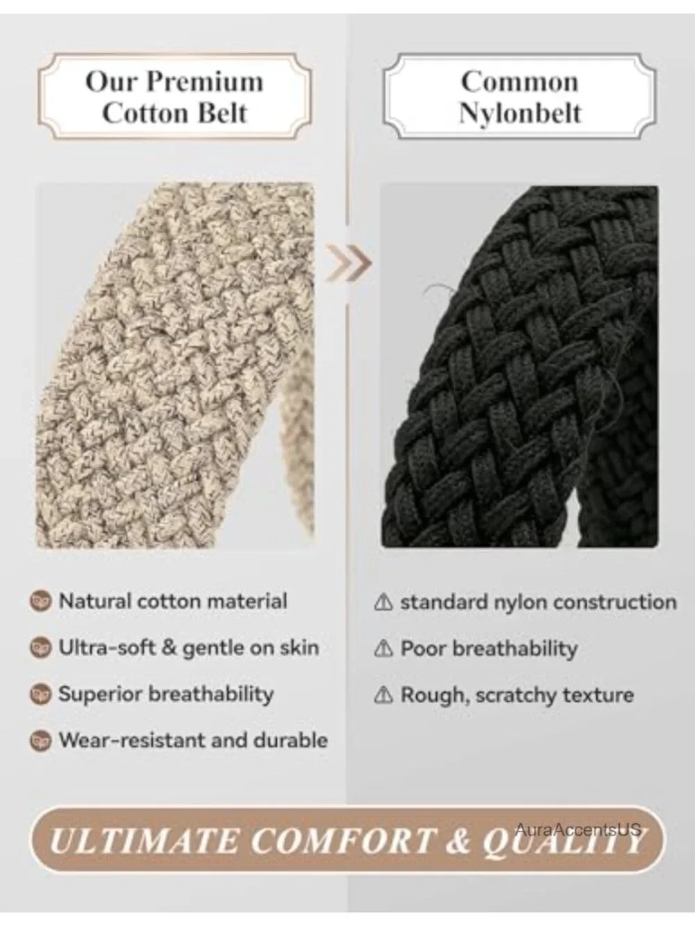 Men's Elastic Stretch Braided Belt Golf Casual Belts No Hole